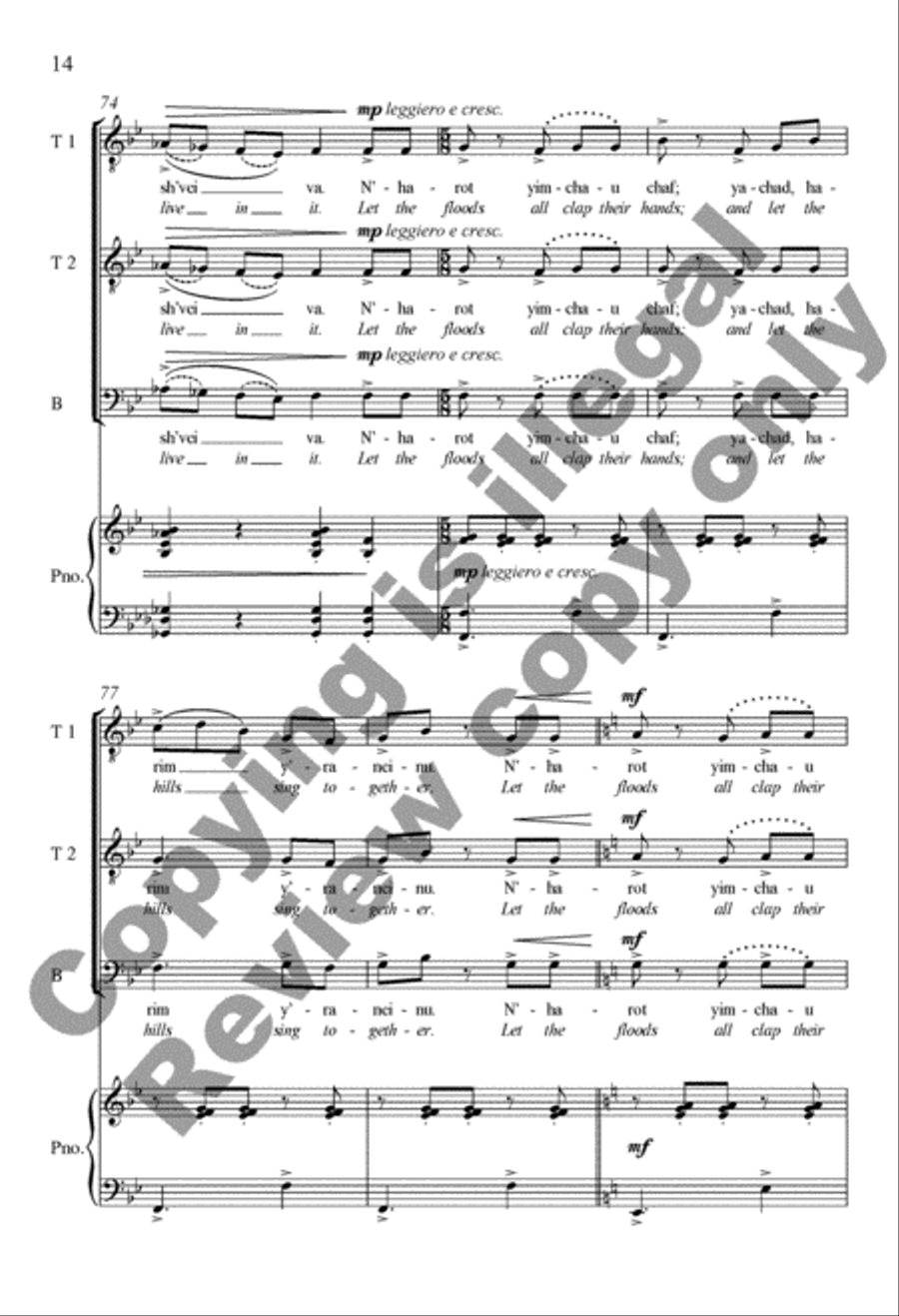 A New Psalm (Psalm 98) A New Psalm (Psalm 98) TTB scores gallery preview page 14