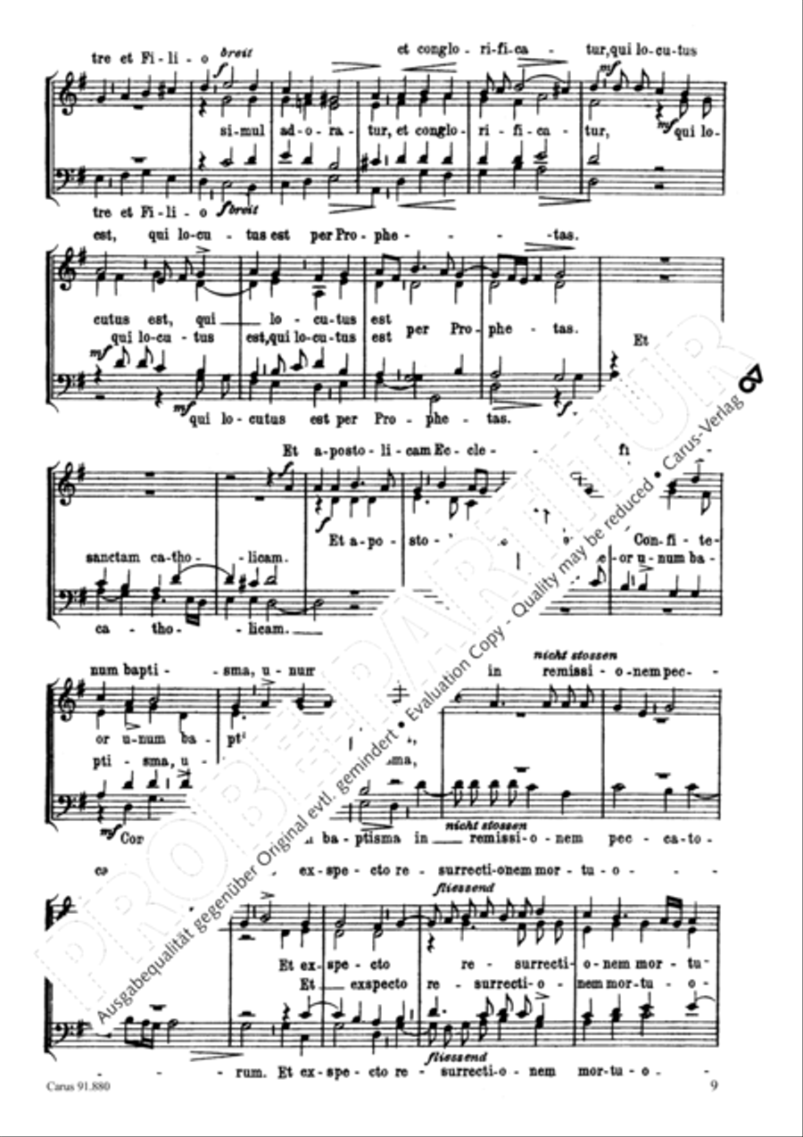 Missa Sine Nomine 4-Part scores gallery preview page 10