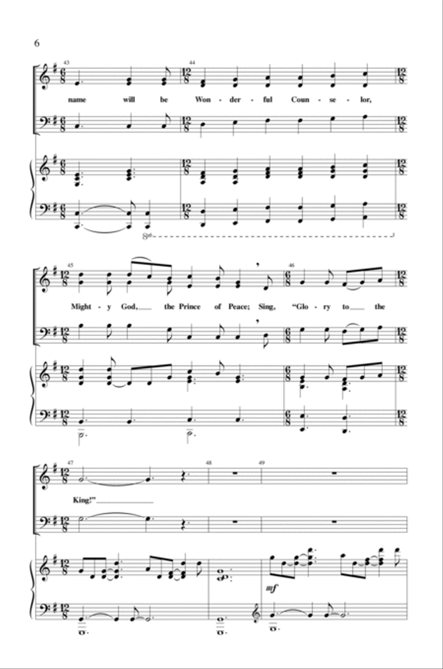 Sing Glory To The King Sing Glory To The King 3-Part scores gallery preview page 6