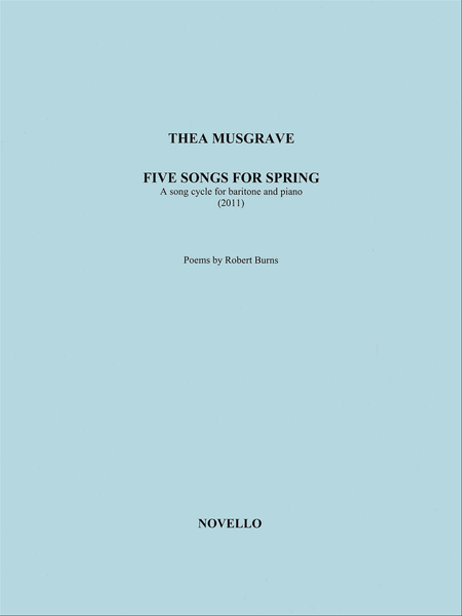 Five Songs for Spring Five Songs for Spring Baritone Voice scores gallery preview page 1