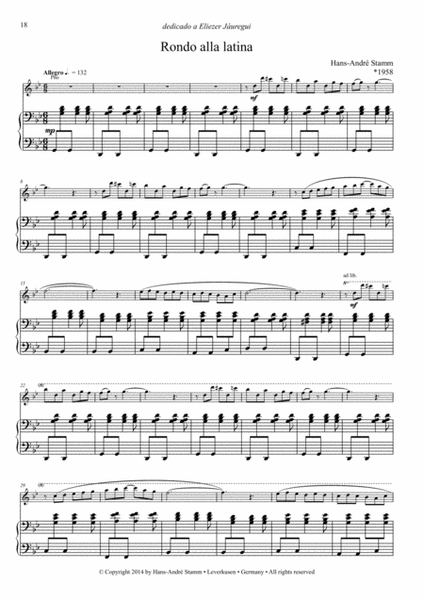Eight pieces for flute and piano