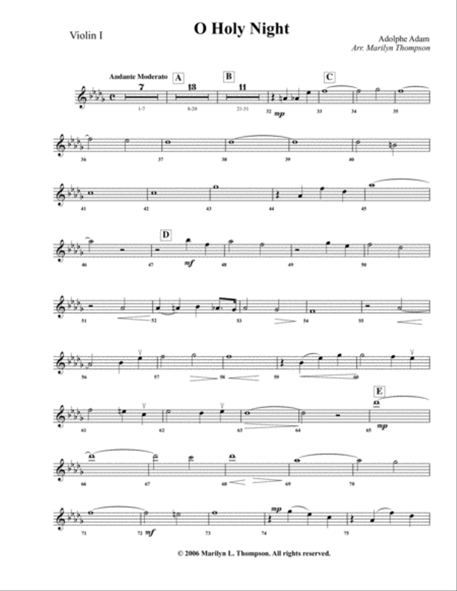 O Holy Night--Parts.pdf Large Ensemble scores gallery preview page 4