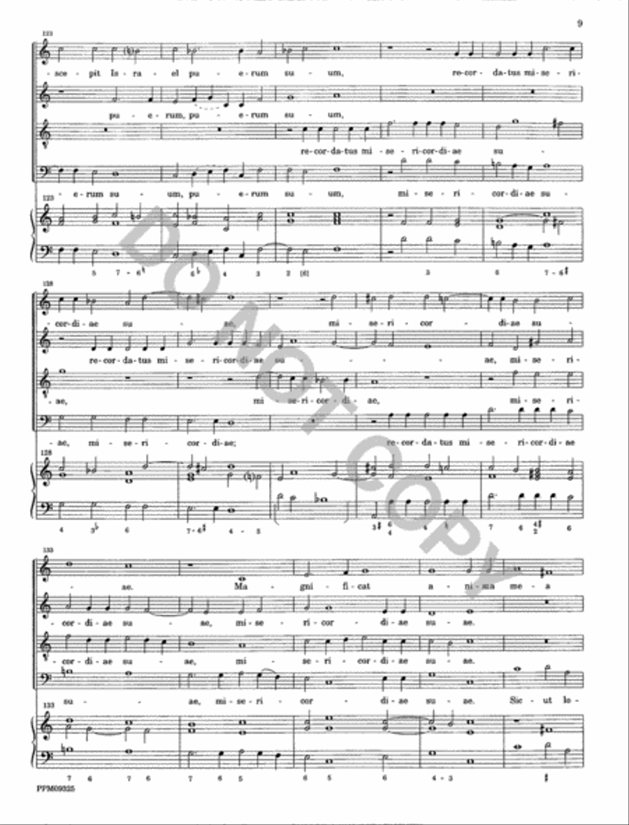 Magnificat a 4 da cappella 4-Part scores gallery preview page 10