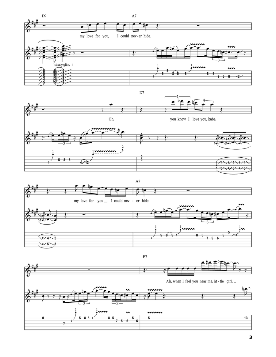 I Can't Quit You Baby Electric Guitar scores gallery preview page 3
