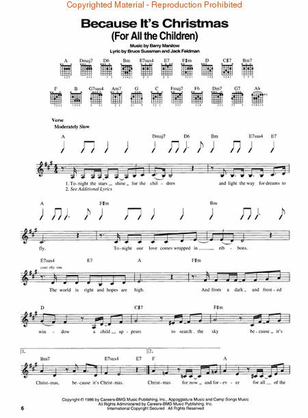 All I Want For Christmas Is You sheet music for guitar (chords