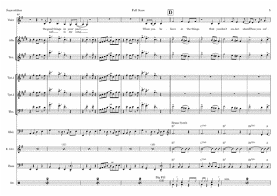 Superstition Superstition Trombone scores gallery preview page 5