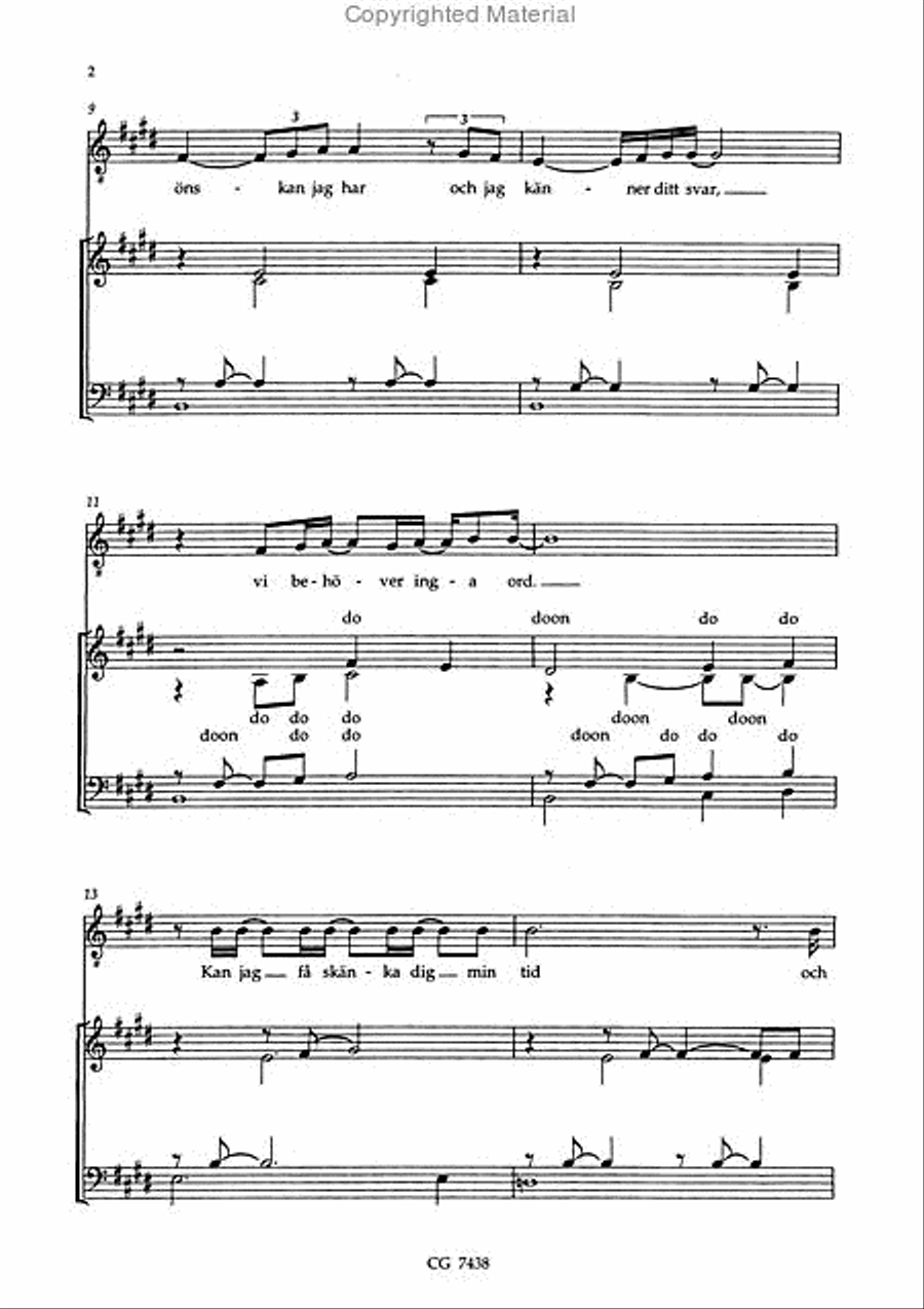 Ett liv for mig 4-Part scores gallery preview page 3