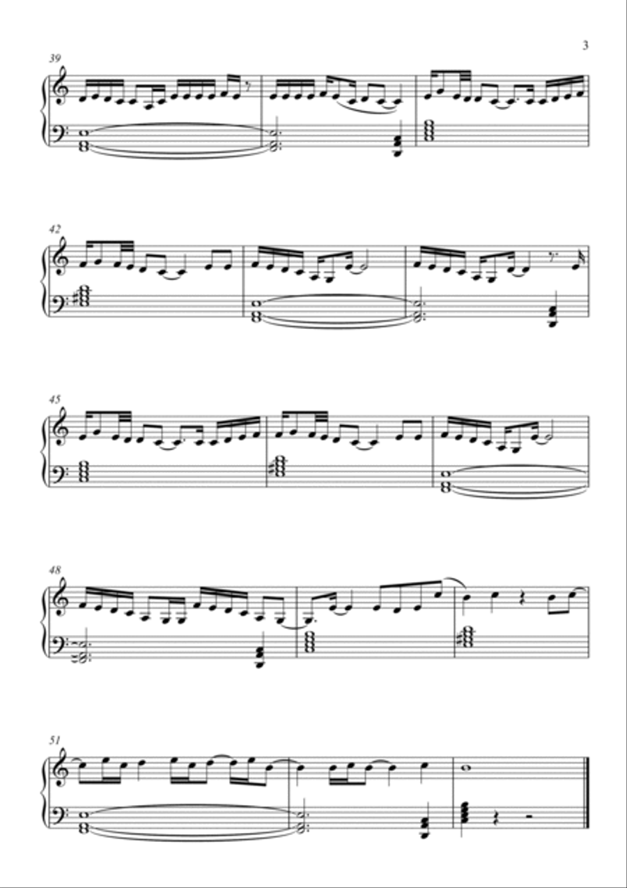Heartbreak Anniversary Easy Piano scores gallery preview page 3