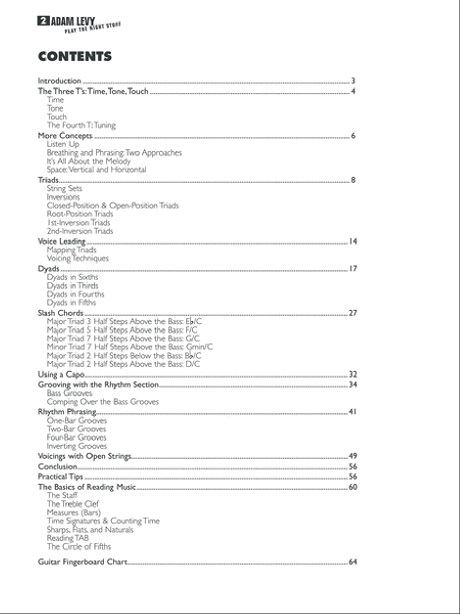 Play the Right Stuff - Creating Great Guitar Parts (Book and DVD) Electric Guitar scores gallery preview page 2