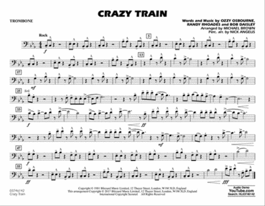 Crazy Train Marching Band scores gallery preview page 8