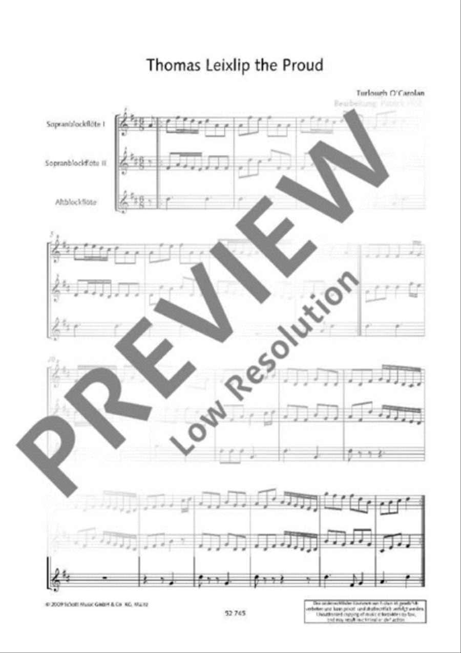 16 Trios Alto Recorder scores gallery preview page 3
