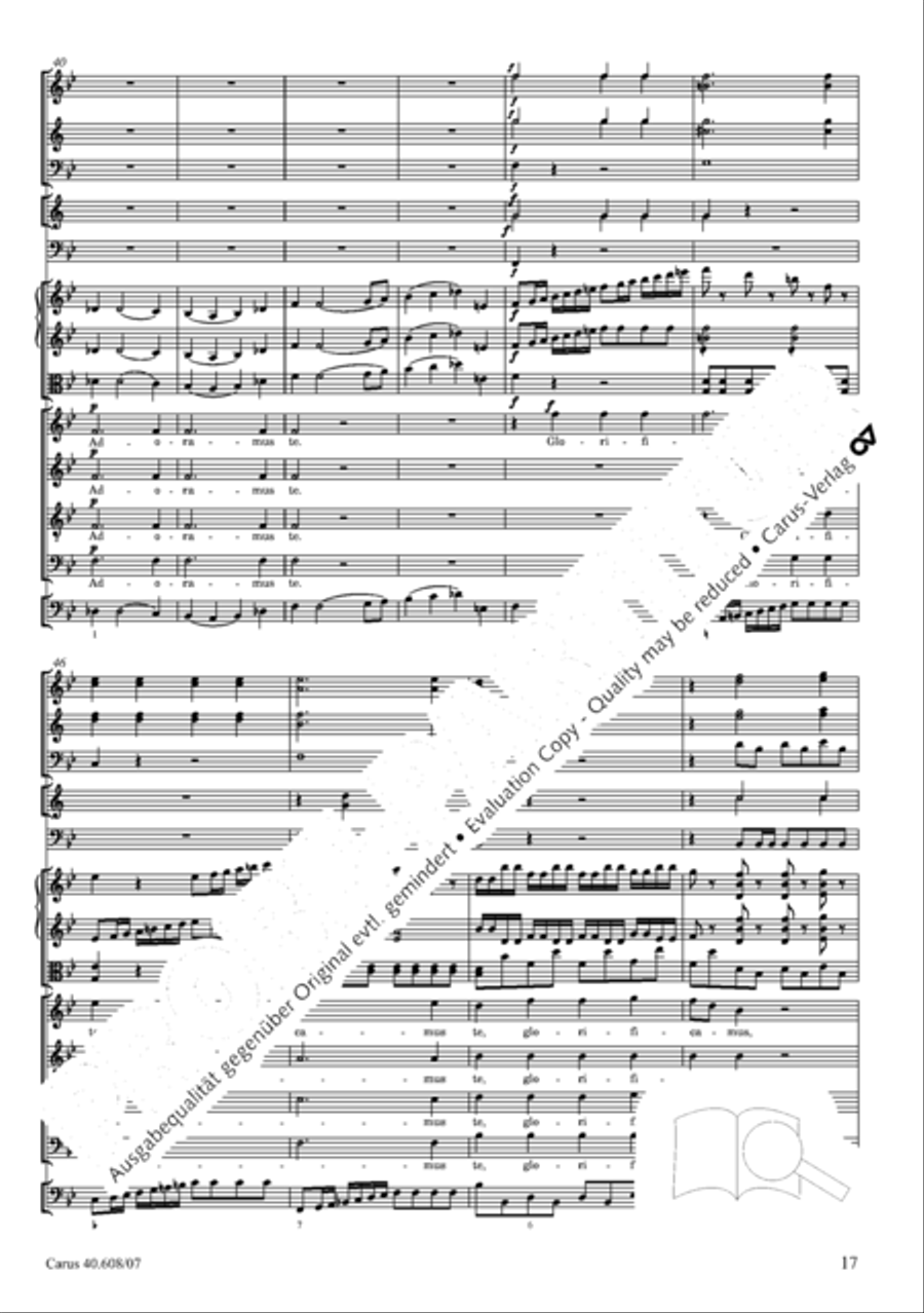 Missa Sancti Bernardi von Offida in B 4-Part scores gallery preview page 32