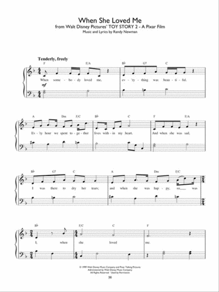 Disney Hits Easy Piano scores gallery preview page 6