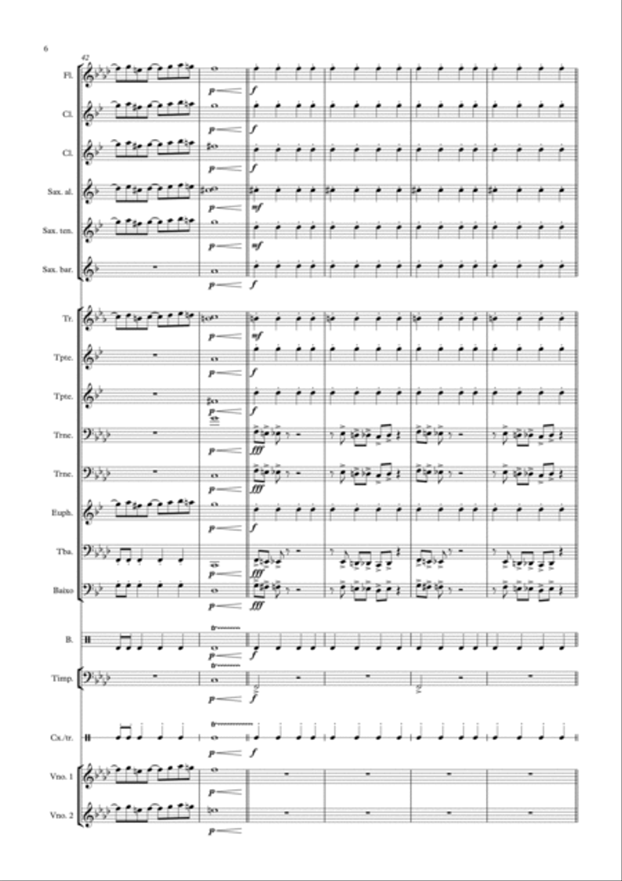 Dragon Ball Z Concert Band scores gallery preview page 6