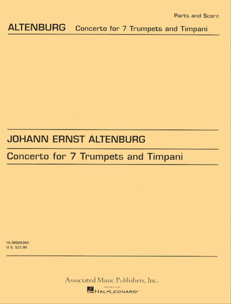 Concerto for 7 Trumpets and Timpani Trumpet scores gallery preview page 1