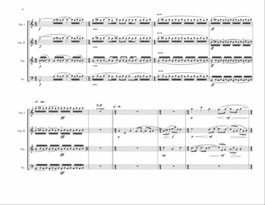 gong String Quartet scores gallery preview page 6