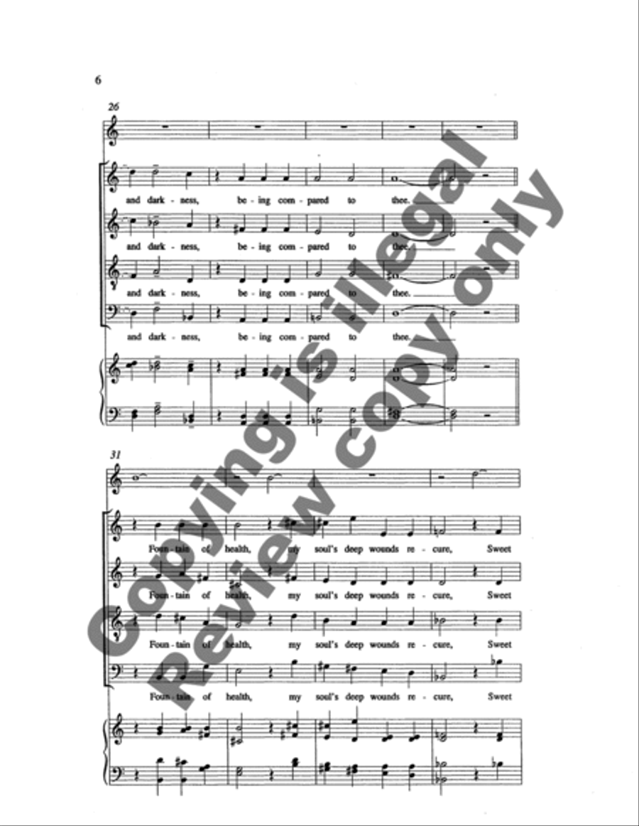 Three Campion Poems 4-Part scores gallery preview page 11