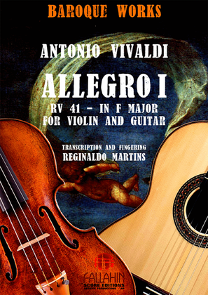 Book cover for ALLEGRO I - SONATE II (IN F MAJOR - RV 41) - ANTONIO VIVALDI - FOR VIOLIN AND GUITAR