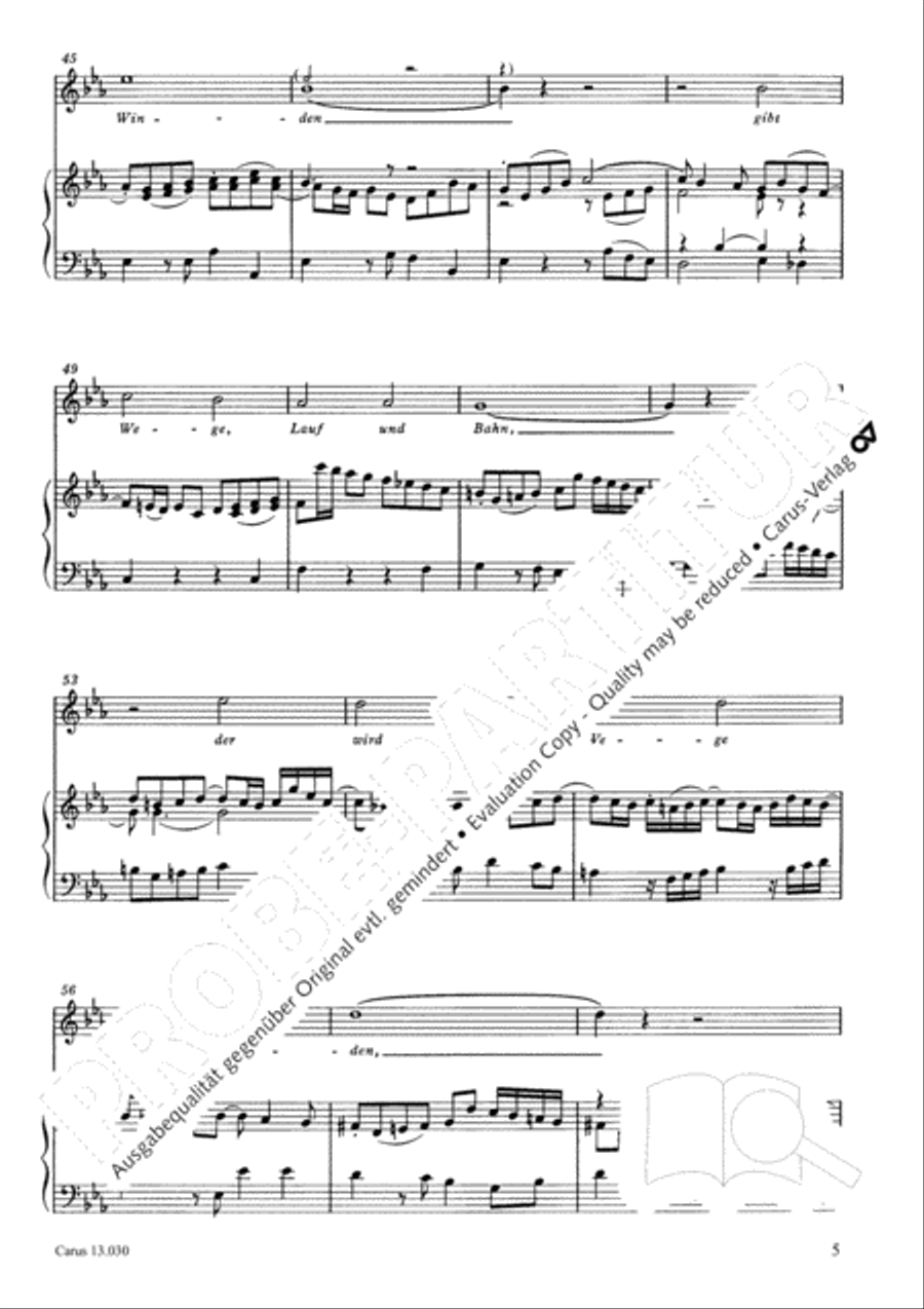 Befiehl du deine Wege Oboe scores gallery preview page 6