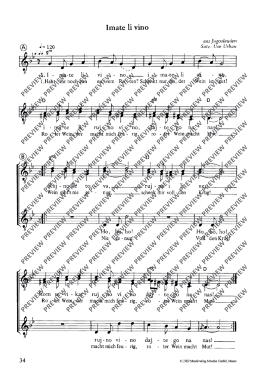 Imate li vino 4-Part scores gallery preview page 2