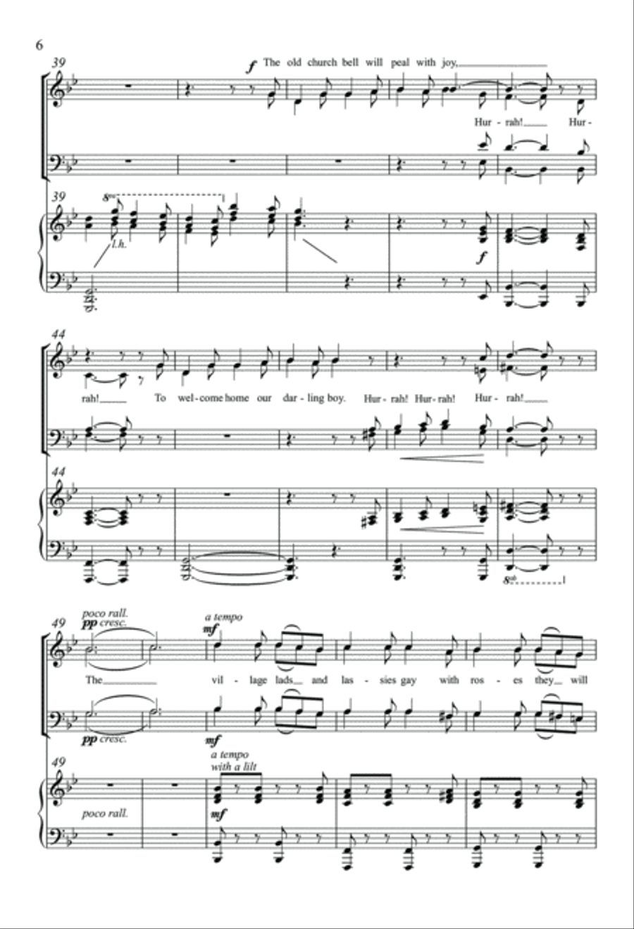 When Johnny Comes Marching Home 4-Part scores gallery preview page 5