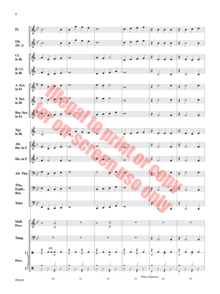 In Time for the Holidays Concert Band scores gallery preview page 9