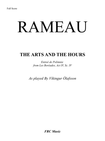Rameau: Les Boréades: "The Arts and the Hours" (as played by Víkingur Ólafsson) Db MAJOR (ORIGINAL) image number null