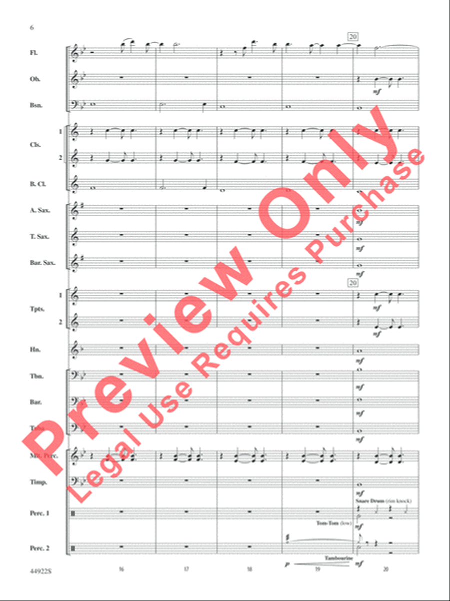 Bright Concert Band scores gallery preview page 6