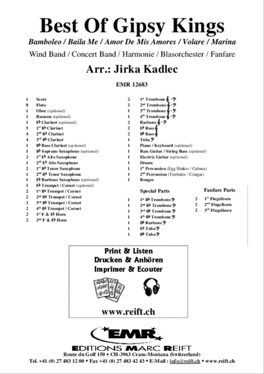 Best Of Gipsy Kings Best Of Gipsy Kings Concert Band scores gallery preview page 2