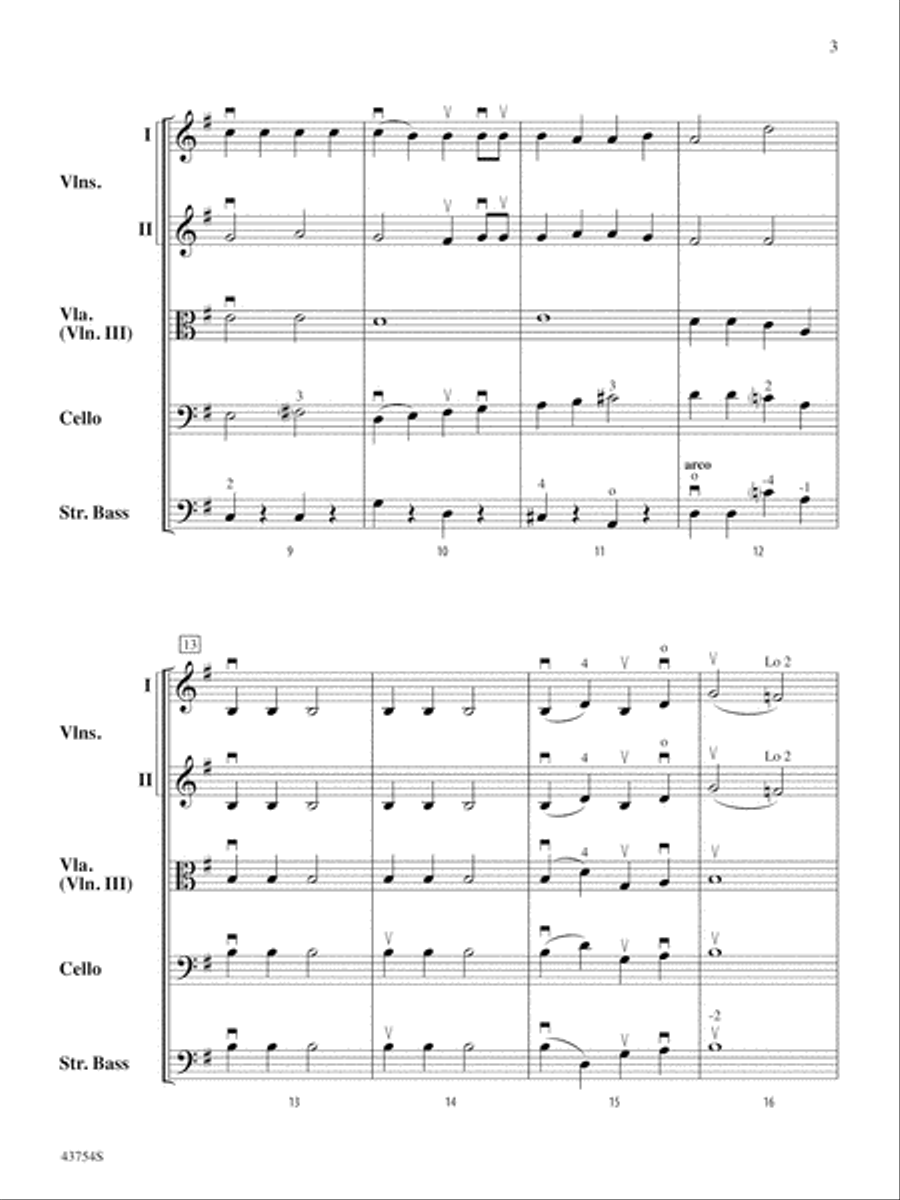 Jingle Bells: Score String Orchestra scores gallery preview page 3