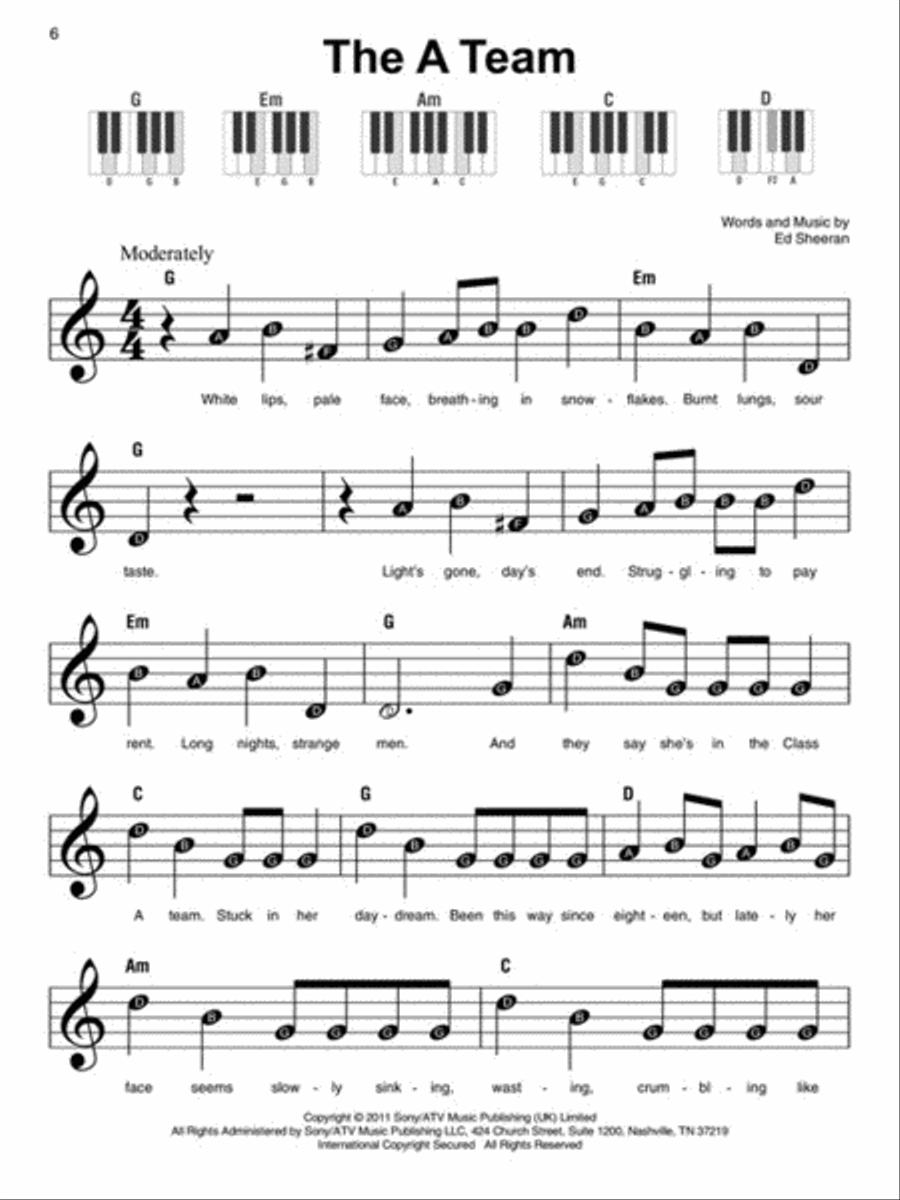 <br>Sheet music extract