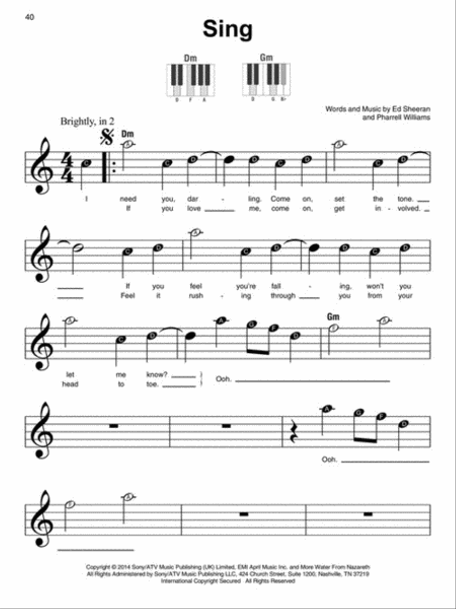 <br>Sheet music extract