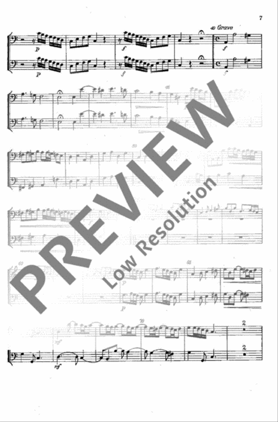 Sinfonia I und XI Sinfonia I und XI Double Bass scores gallery preview page 8