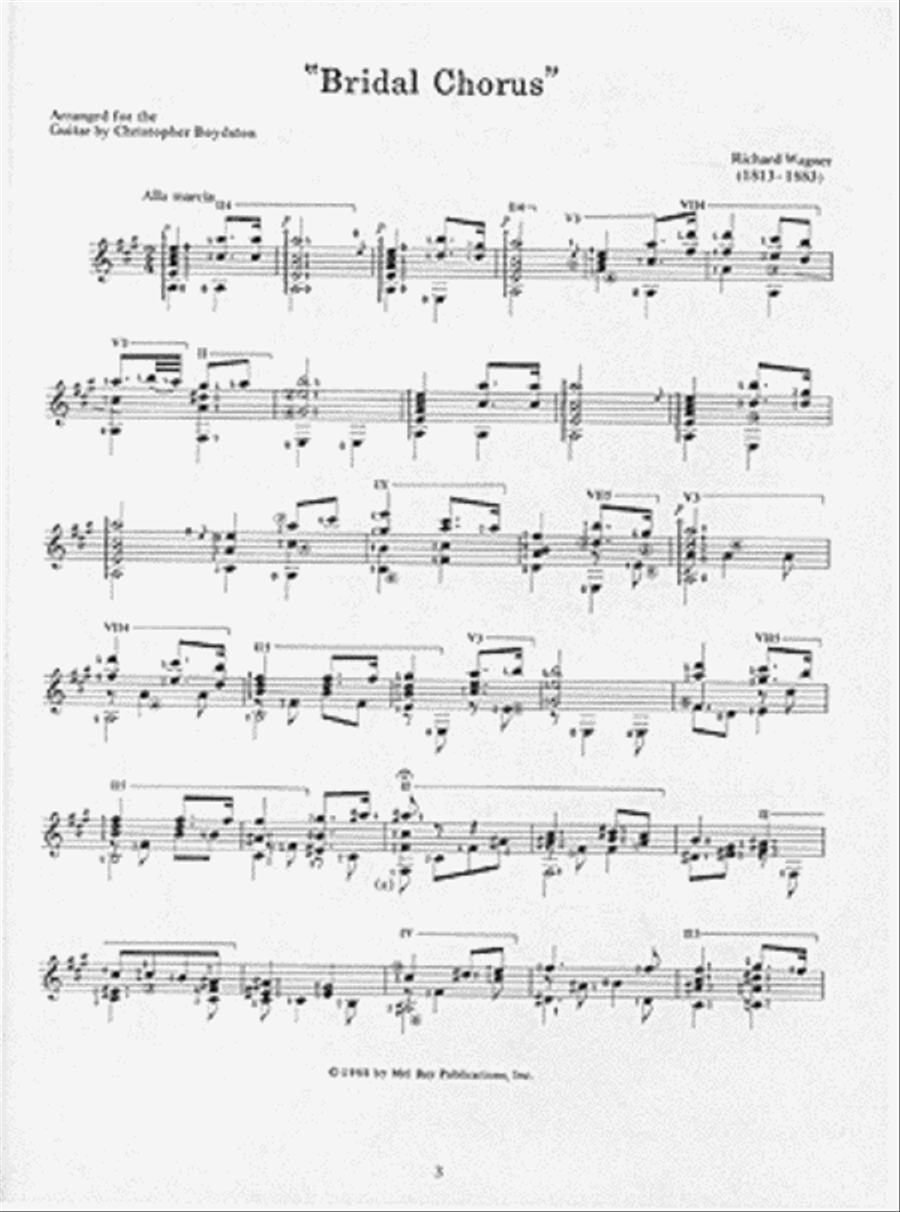 Wedding Music for Classical Guitar Acoustic Guitar scores gallery preview page 3