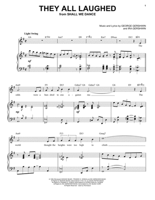 Book cover for They All Laughed [Jazz version] (arr. Brent Edstrom)