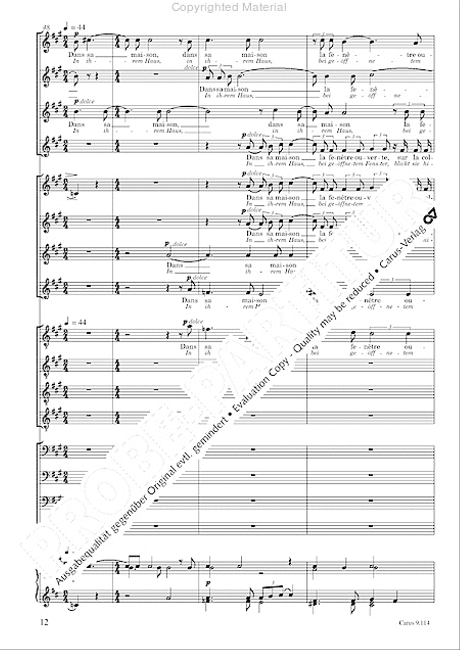 Trois Fragments de son Choir scores gallery preview page 15