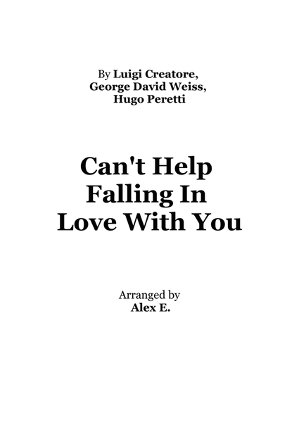 Can't Help Falling In Love image number null
