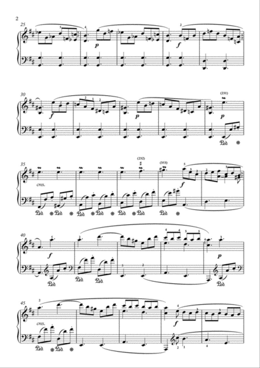 Scarlatti-Sonata in D-Major L.365 K.401(piano) Piano Solo scores gallery preview page 3