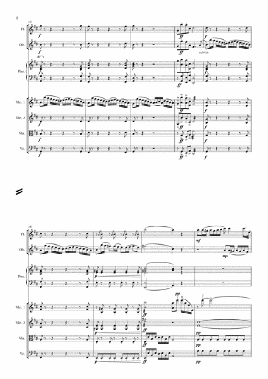 Orchestrina in D Small Ensemble scores gallery preview page 2