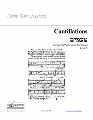 Cantillations - for clarinet and cello