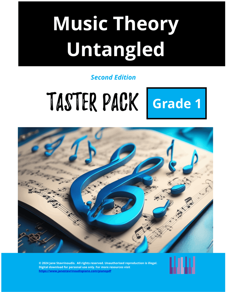 Grade 1 Music Theory Untangled Course Taster Pack School and Community scores gallery preview page 1