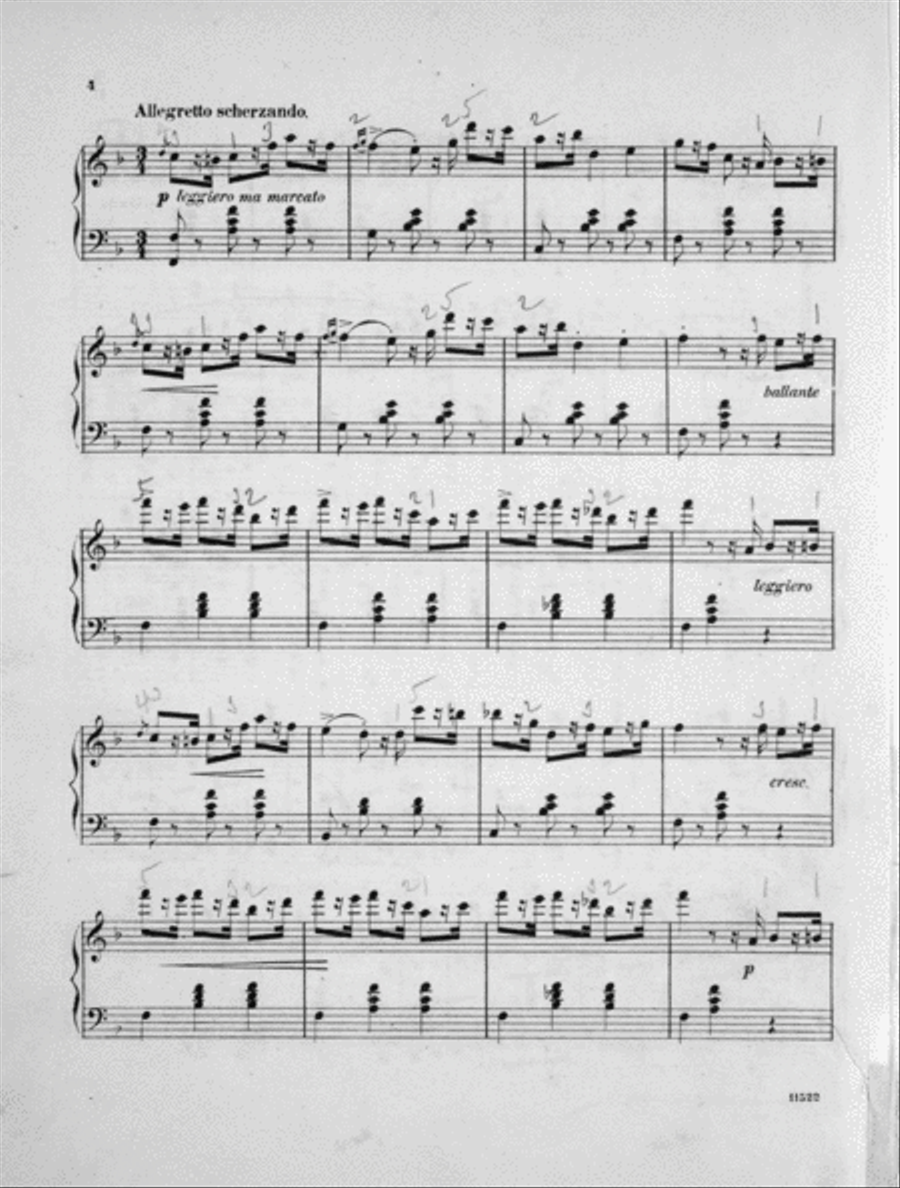 Un Ballo in Mascher (Der Maskenball). Fantasie pour Piano Piano Solo scores gallery preview page 3