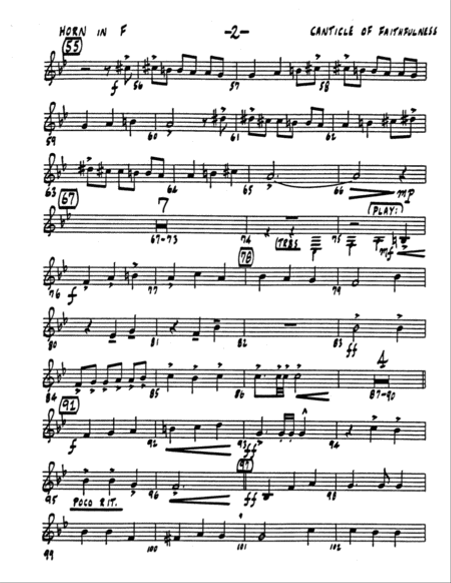 Canticle of Faithfulness- Brass Parts-Digital Download Choir scores gallery preview page 10
