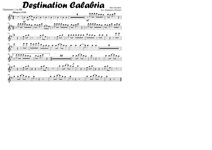 Destination Calabria Large Ensemble scores gallery preview page 1