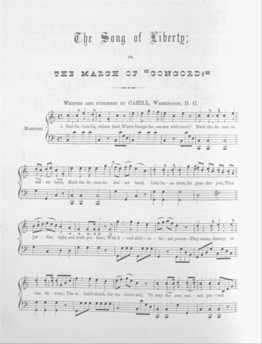 The Song of Liberty, or, The March of 