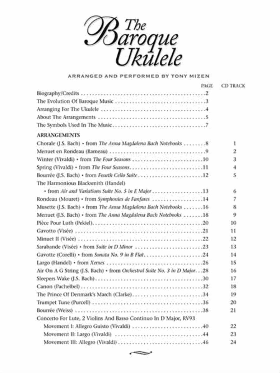The Baroque Ukulele The Baroque Ukulele Guitar Tablature scores gallery preview page 3