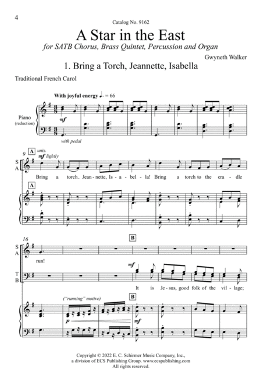 A Star in the East A Star in the East 4-Part scores gallery preview page 6