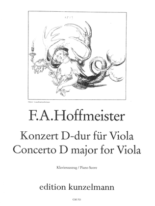 Book cover for Concerto for viola in D major