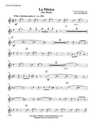 La Musica (The Music): B-flat Tenor Saxophone