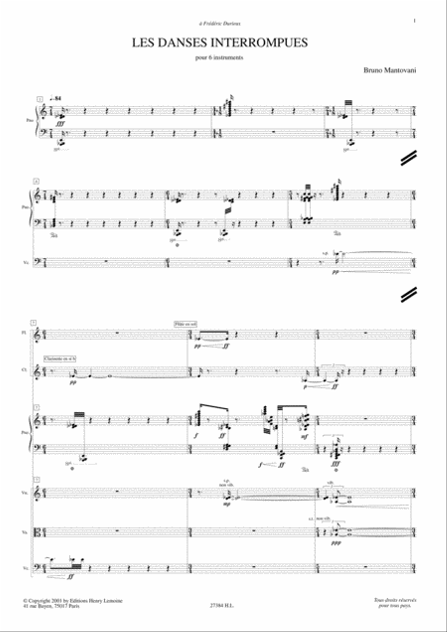 Les Danses Interrompues Score scores gallery preview page 2